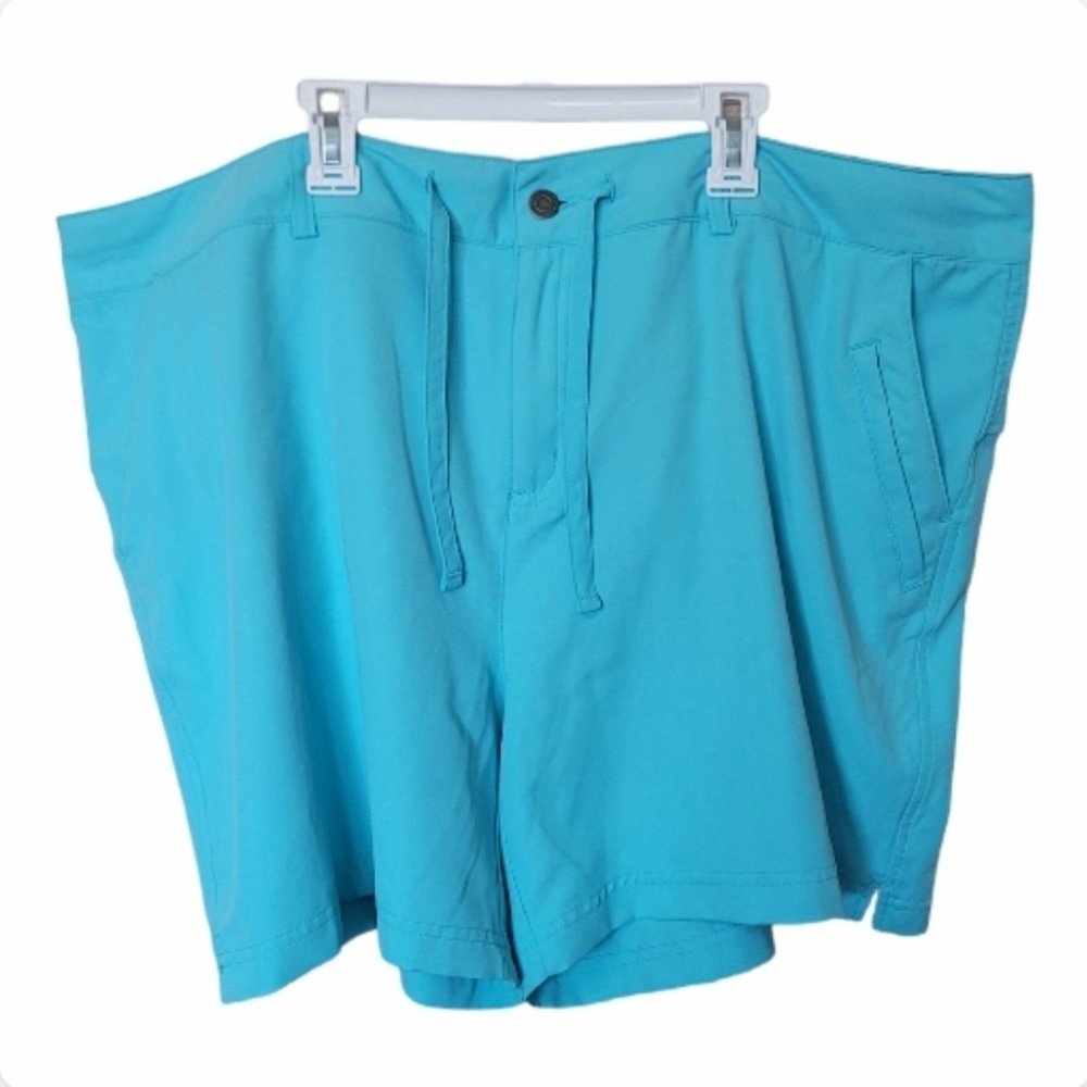 Magellan Woman Shorts Sz 2X Blue light Chino Tencel Gold Performance